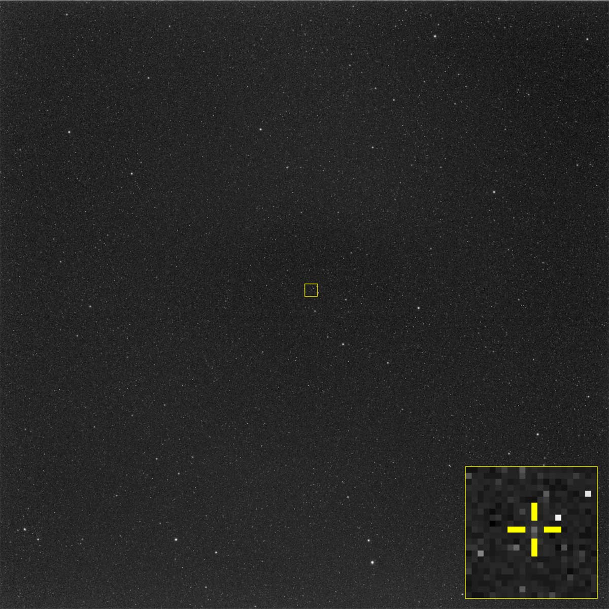 місія ESA Hera побачила свою ціль з відстані приблизно 236 500 км