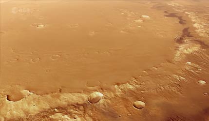 Европейский зонд Mars Express показал кратер Скиапарелли на Марсе