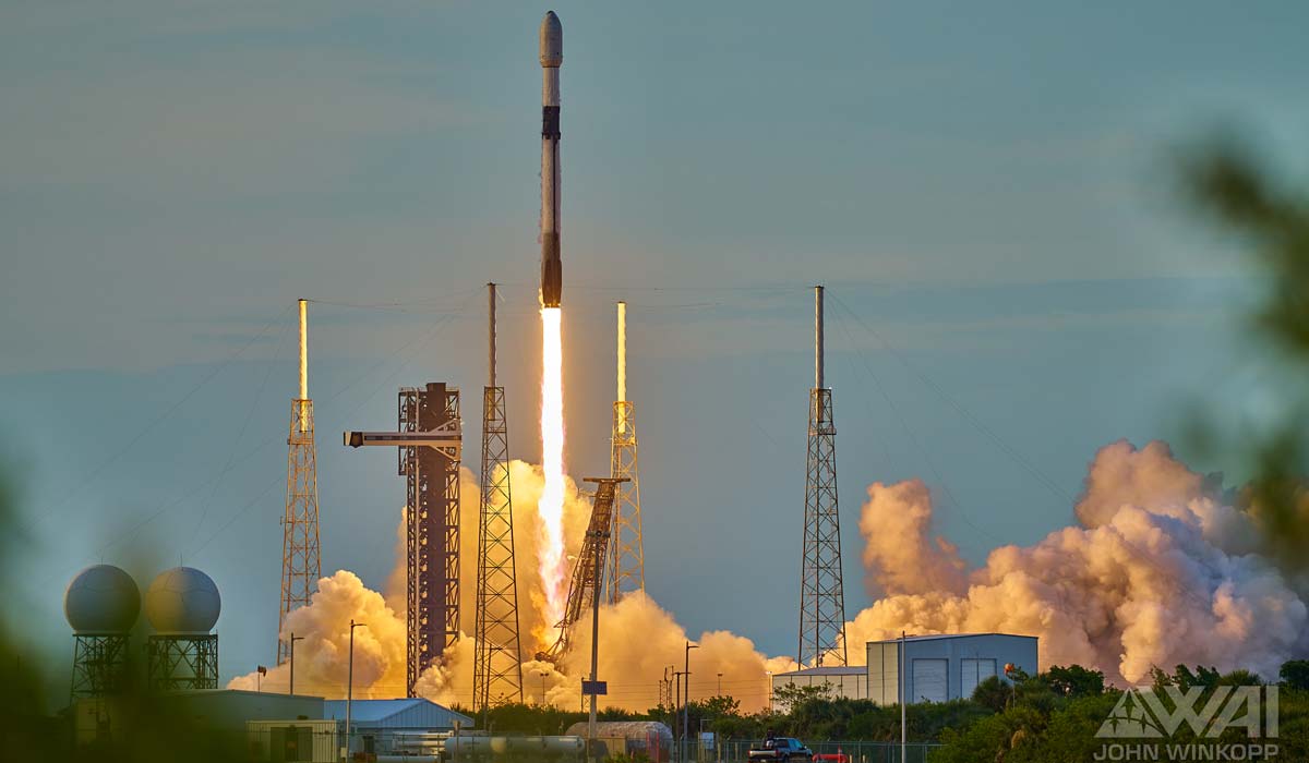 Запуск ракеты Falcon 9 Block 5