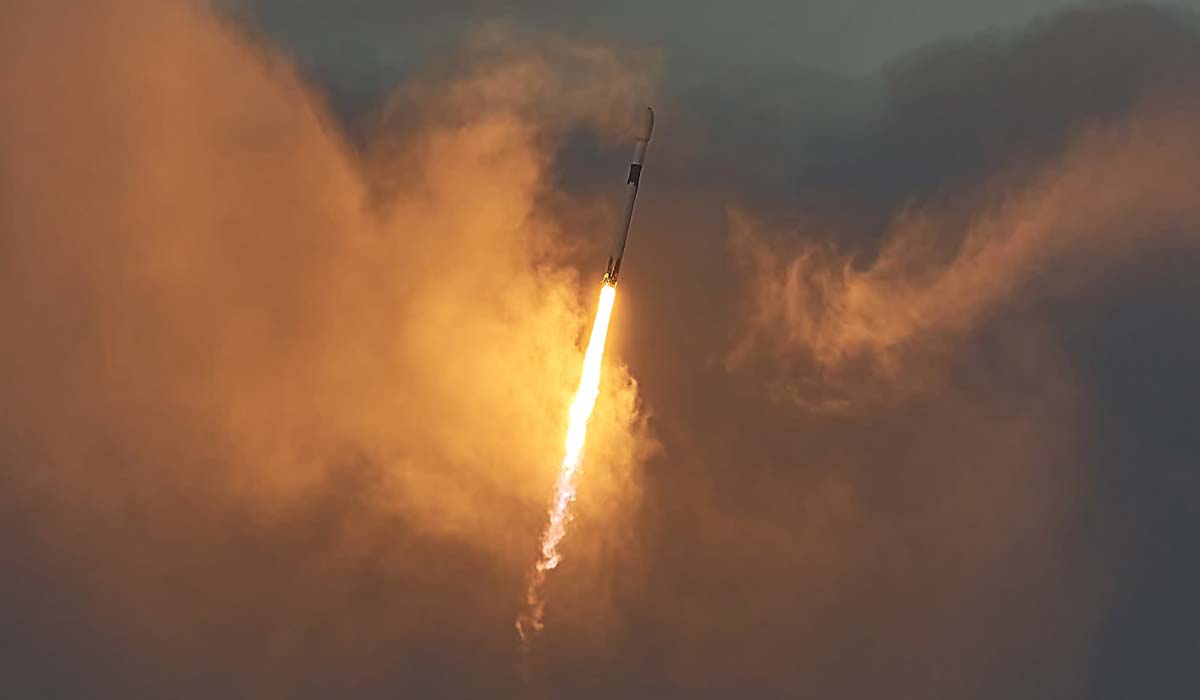 Полет ракеты Falcon 9 Block 5 со спутниками O3b mPower 7 & 8