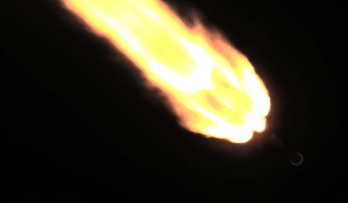 Запуск ракеты Falcon 9 Block 5