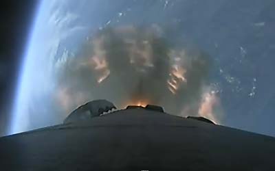 Запуск ракеты Falcon 9 Block 5 с группой спутников Starlink Group 7-11