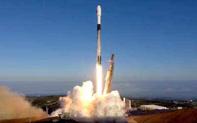 Запуск ракеты Falcon 9 Block 5 с космическими аппаратами миссии USSF-62