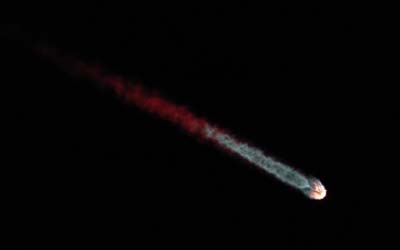 Запуск ракеты Falcon 9 Block 5 с группой спутников Starlink