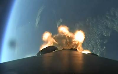 Запуск ракеты Falcon 9 Block 5 с группой спутников Starlink Group 9-6