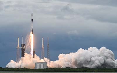 Запуск ракеты Falcon 9 Block 5