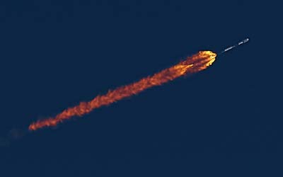 Запуск ракеты Falcon 9 Block 5 с группой спутников Starlink Group 6-68