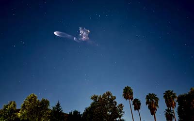 Запуск ракеты Falcon 9 Block 5 с группой спутников Starlink Group 9-11