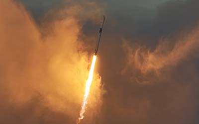 Полет ракеты Falcon 9 Block 5 со спутниками O3b mPower 7 & 8