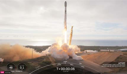 Запуск ракеты Falcon 9 Block 5 со спутниками Starlink Group 15-4