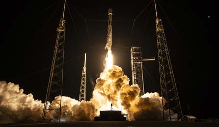 Запуск ракеты Falcon 9 Block 5 с миссией SXM-10