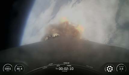 Запуск ракеты Falcon 9 Block 5 со спутниками Starlink Group 15-8