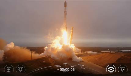 Запуск ракеты Falcon 9 Block 5 со спутниками Starlink Group 15-6