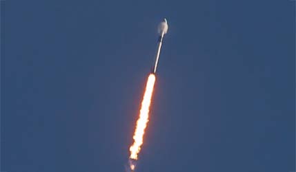 Запуск ракеты Falcon 9 Block 5