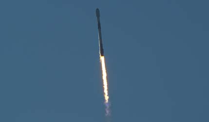 Запуск ракеты-носителя Falcon 9 Block 5 со спутниками SDA Tranche 1 Transport Layer C