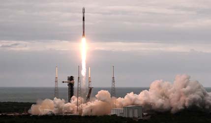 Запуск ракеты Falcon 9 Block 5 с миссией NROL-77