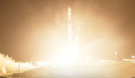 Запуск ракеты Falcon 9 Block 5 со спутником COSMO-SkyMed Second Generation