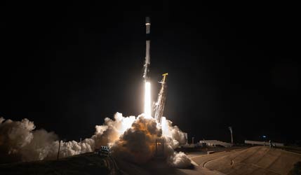 Запуск ракеты Falcon 9 Block 5