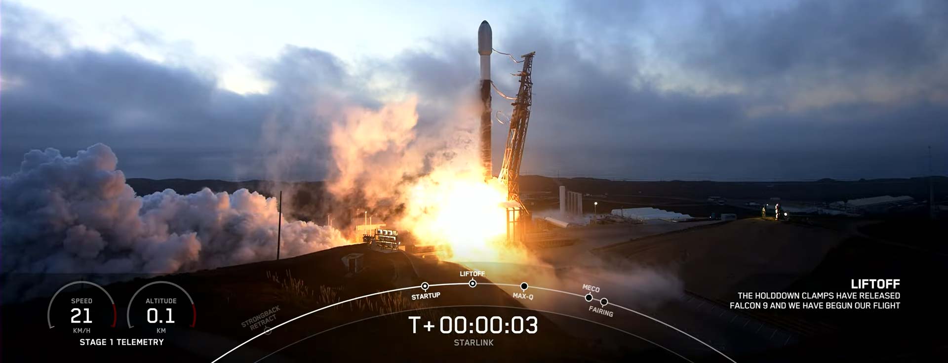 Старт ракети Falcon 9 зі супутниками Starlink 28 жовтня 2022 року