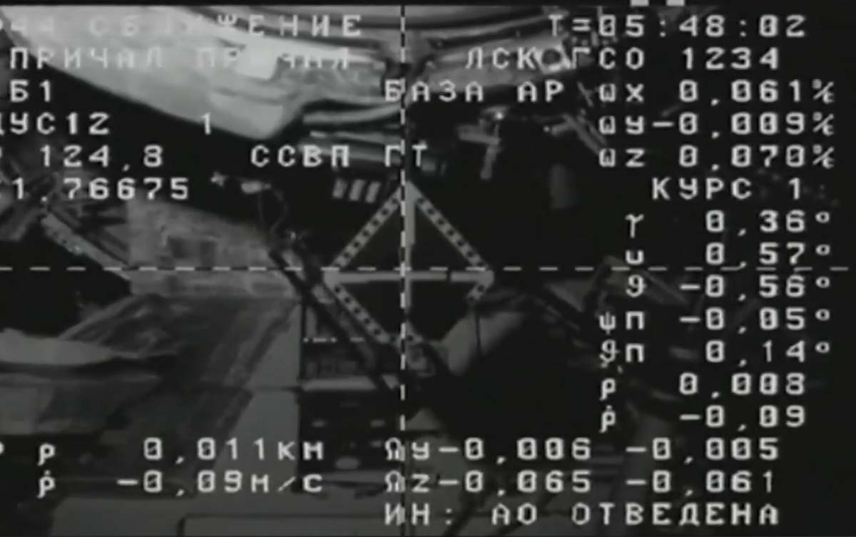 Пристиковка корабля Прогрес МС-21 до МКС 