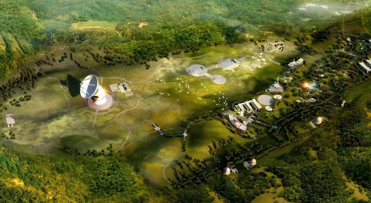 Qitai Radio Telescope (QTT), розташований у Сіньцзян-Уйгурському автономному районі