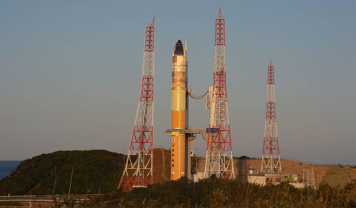 Японская ракета H3 на стартовой площадке
