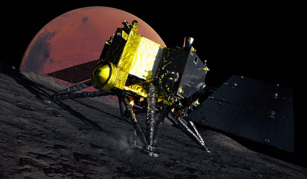 Концепція посадки місії Martian Moons eXploration (MMX) на Фобосі