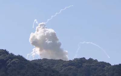 Художественное изображение запуска ракеты Kairos