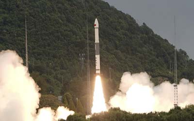 Запуск китайской коммерческой ракеты Kuaizhou-1A