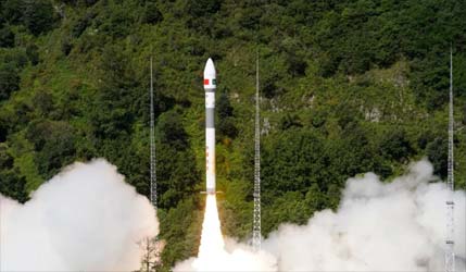 Запуск китайской коммерческой ракеты Kuaizhou-1A с пакистанским спутником PRSC-S1