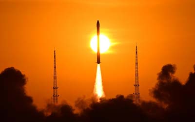 Запуск китайской коммерческой ракеты Kuaizhou-1A