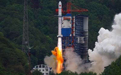 Запуск китайской ракеты Long March 2D со спутником Yaogan-42-02