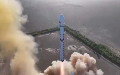 Запуск ракеты Long March 4C