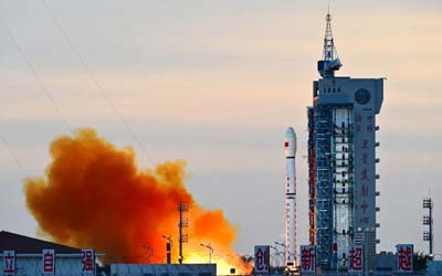 Запуск ракеты Long March 4C со спутником Gaofen-12 05