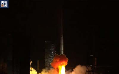 Запуск ракеты Long March 3B со спутником TJSW-12