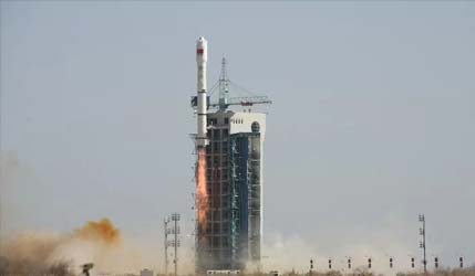 Запуск китайской ракеты Long March 2C