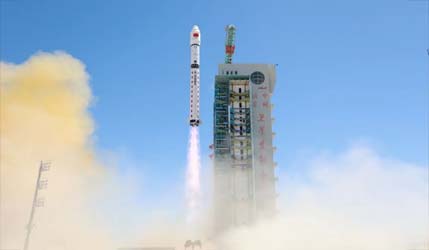 Запуск китайской ракеты Long March 2D Space Computing Constellation