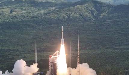 Запуск ракеты Long March 6A со спутниками SatNet LEO Group 05