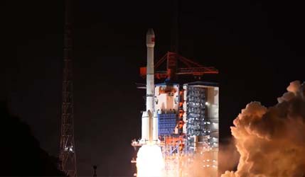 Запуск ракеты Long March 3B/E со спутником TJSW-22