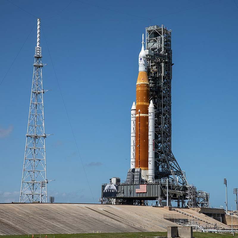 Artemis 1 First Rollout and SLS