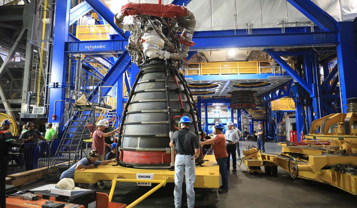 двигатель RS-25 ракеты SLS (Space Launch System)