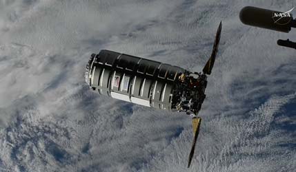 Cygnus XL миссии NG-23 успешно пристыковался к МКС после однодневной задержки