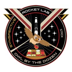 Логотип місії Electron Owl By The Dozen (StriX Launch 12)