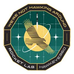 We're Not Hawking Around mission logo
