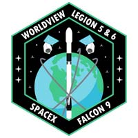 Falcon-9 WorldView Legion 5-6 mission logo