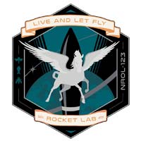 rocket lab electron nrol 123 mission patch