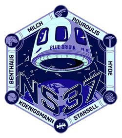 new shepard ns-37 mission patch logo