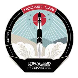 Rocket Lab Electron The Grain Goddess Provides mission logo