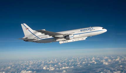 Ракета Pegasus XL на самолете-носителе L-1011 Stargazer