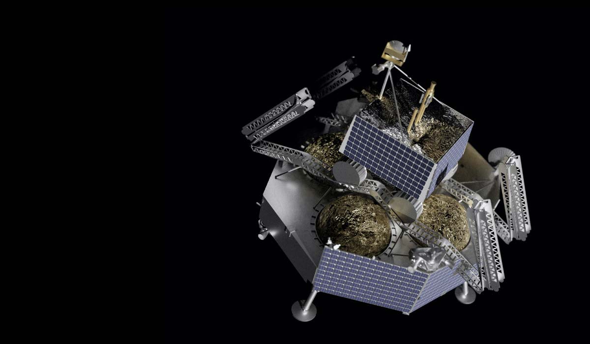 Полезная нагрузка на борту лунного посадочного модуля Astrobotic Peregrine